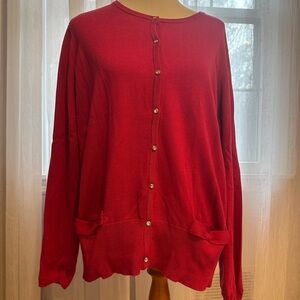 AK Anne Klein cardigan size 2x hot pink new with tags